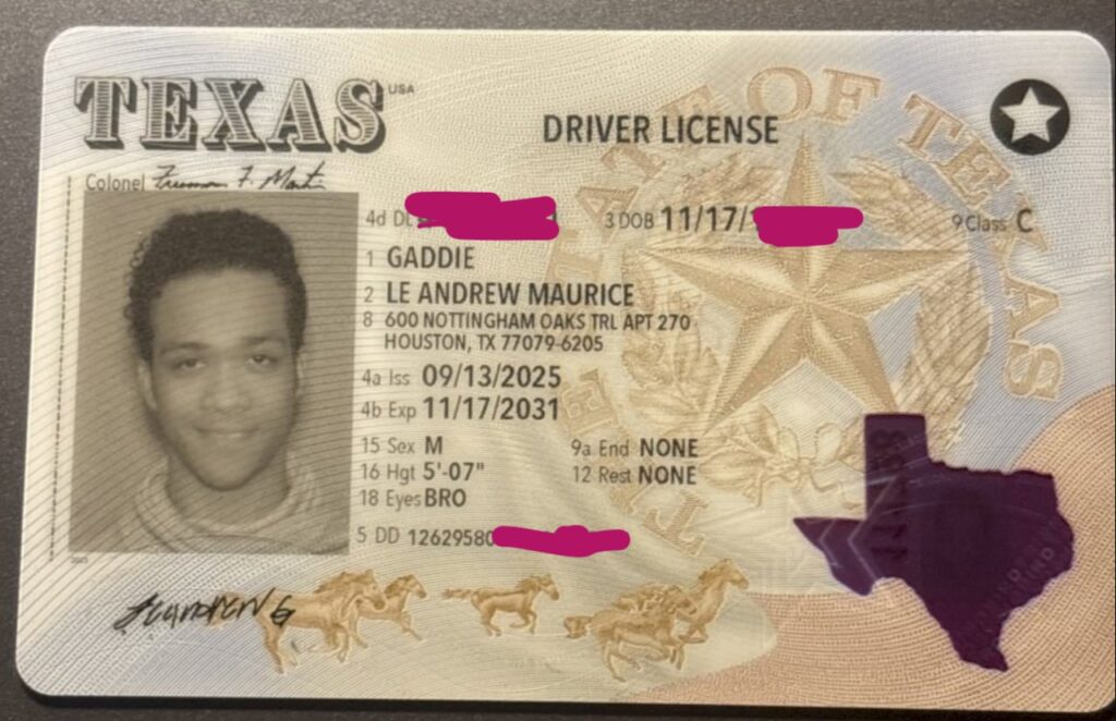 The new Texas Driver License Design